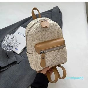 Mochila de mochila PU cuero de cuero bolsas casuales de niña pequeña mochila para laptop mochilas de mochila mochilas 2023