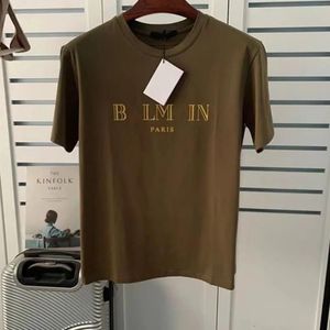 Mujer Balman Camiseta Hombre Ropa Camisetas negras Balmian Moda Estampado Manga Casual Letra Bal Diseñador Hombre Verano Baman Calidad Top 69 op