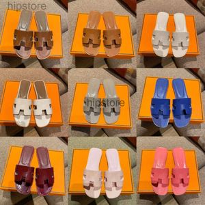 Sandalias de marca Oran para mujer, zapatillas de diseñador, chanclas planas, sandalias de piel de cocodrilo, sandalias de playa para mujer, diseño de ocio de verano