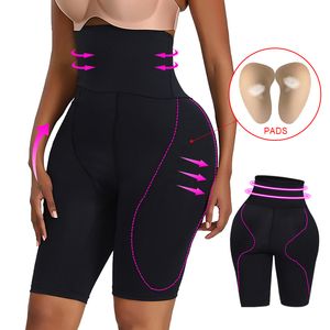 Ropa interior moldeadora de glúteos para mujer, bragas acolchadas con Control de barriga, almohadillas grandes para la cadera, bragas, glúteos falsos, muslo, trasero más delgado