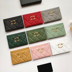 Women Designer Wallet High Quality channel Wallets Fashion Short Wallet Purse Mini Purse Caviar Skin Card package Wallet purse Short Cards Holder Zip Pocket bag 2023