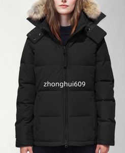 Femmes Down Manteau Épais Véritable Fourrure De Loup À Capuchon Femmes Canada Veste Hiver Parka Dames Court Parkas Designer Sweats À Capuche Vestes Doudoune Femme Manteaux Chauds Manteau