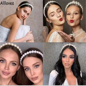 Elegantes perlas llenas de perlas Bridal Bandas de cabello dulce para la cabeza de la cabeza de boda Hoops Hoops Ornament Band Band Lady Fashion Women Hair Accessories Al9991