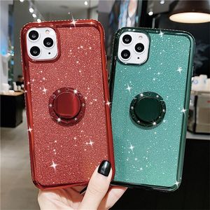 Femmes Filles Glitter Mignon Téléphone Cas Bling Diamant Strass Pare-chocs Protection Soft Case pour Galaxy Samsung S20 S21 iPhone 13 12 11 Pro Max DHL