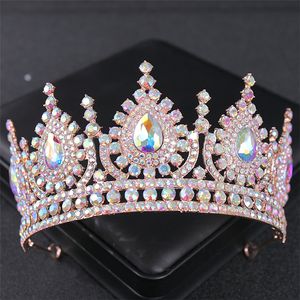 Accessoires de cheveux pour femmes, couronne de princesse de mariée en diamant exquis, à la mode, vente en gros, accessoires de mariée, 2454