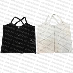 Mujeres Sexy Halter Camis Chaleco de punto de verano Moda Hollow Knits Top Transpirable Knitwear Tops