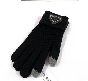 Gants d'hiver en cuir pour hommes et femmes, écran tactile en peluche pour le cyclisme, avec gants chauds et isolés en peau de mouton, 002