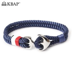 Brazalete de cuerda náutica a la moda para hombre y mujer, pulsera, regalo de recuerdo de amistad para él Her2454