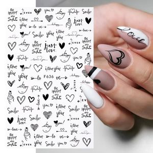 Femmes Nail Art Décorations Retour colle décalcomanies décoratives pâte Cute Cartoon Lover Sliders Santa Claus Design Stickers Manucure Accessoires de mode peut faire du bricolage