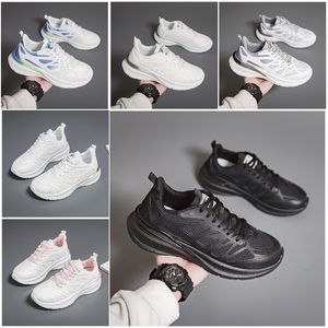 Nuevos zapatos de senderismo para hombre y mujer, zapatos planos para correr, suela blanda a la moda, blanco, negro, rosa, Bule, cómodos deportes Z148 GAI 10946