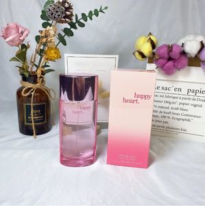 Parfum femme pour femme Spray 100 ml Happy Heart Chypre Notes florales Sweet Girl édition la plus élevée et affranchissement rapide