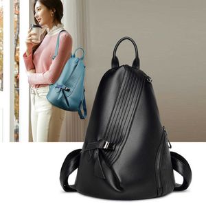 Sac à dos féminin nouveau coréen de style coréen mode en cuir soft en cuir lycéen de lycée 230817