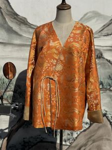 Chemisiers pour femmes, tenue de l'empereur Royal ancien de chine, robe de printemps, mode brodée, actrice, détails culturels classiques