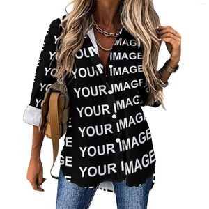 Blusas para mujeres tu imagen Blusa personalizada Diseño personalizado de diseño a medida