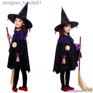 Capa de mujer Disfraces de Halloween para niños Gorros de brujas para niñas COSPLA9.13xq L230914