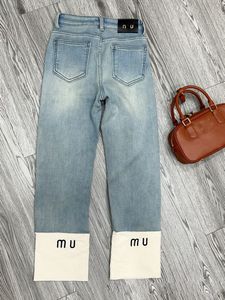 Jeans de créateurs pour femmes taille haute épaissir les femmes hiver chaud denim peluche pantalon droit mode chic décontracté bleu pantacourt