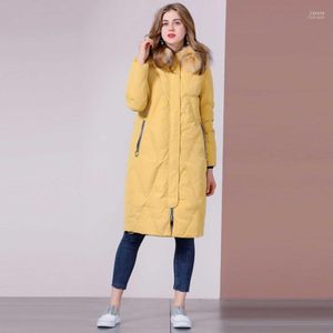 Parkas pour femmes MS Haut de gamme Épaissie Manteau chaud Veste Vêtements Mi-longueur Style ample Style à capuche Mode d'hiver Manteau1