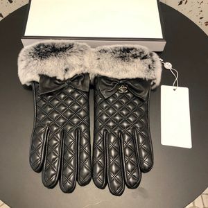 Gants pour femmes 2023 automne hiver gants en peau de mouton, écran tactile de téléphone portable, peau de mouton de premier niveau, doublure en fourrure de lapin paresseux avec velours