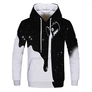 Sweats à capuche pour femmes et hommes colorés cravate teint décontracté motif tourbillon magique 3D sweat à capuche avec poches pull