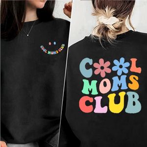 Sweats à capuche pour femmes Cool Moms Club Sweatshirt Mama Mom Boss Crewneck Sweatshirts Pull Streetwear Harajuku Mother Life Woman Clothes