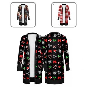 Chaquetas de mujer Snowflake Terrific Thermal Christmas Jacket Elk Coat Colorful para exteriores