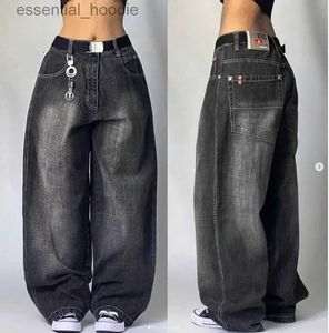 Bag de linge rétro pour femmes Nouveaux pantalons de jambes larges à taille large gothique