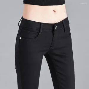 Jeans pour femmes pantalon femme basse taille automne hiver noir serré sexy pantalon skinny pantalones vaqueros mujer