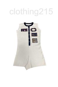 Combinaisons pour femmes Barboteuses Designer 2023 Nouvel été tricoté sans manches Body Shorts: Little Fragrant Girl's Love 1KF8