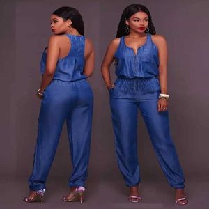 Les combinaisons pour femmes Rompers New Arrival 2024 Jumps Curchs Jeans European Style Femmes Jumps Cuit Denim Saut-salles