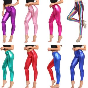 Leggings de mujeres pantalones brillantes Pantalones para mujeres Pantalones sexy Fitness estirado Filny Skinny Black Gold Red Fashion Fashion