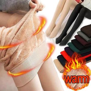 Women's Leggings Winter Warm Women Thicken Velvet Thermal Legging High Waist Elastic Pants Push Up Tight Pantyhose Clothing