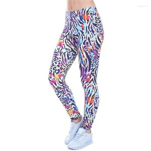 Leggings femme femme Fitness Leggins femme points sauvages imprimé léopard taille haute 85% Polyester 15% Spandex pantalon Slim