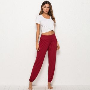 Mallas para mujer, mallas para mujer, informales, suaves, con cintura elástica, pantalones farol sólidos para mujer, Modal para chica, bata de verano hasta el tobillo para mujer