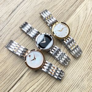 Montres-bracelets Montre-bracelet de luxe pour femmes Mouvement à quartz 316 Boîtier en acier fin Saphir Miroir Fenêtre Montres