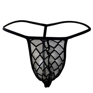 Bragas para mujeres 2021 Hombres Sexy Transparente G-String Thong Briefs Bulge Bolsa Perspectiva transpirable Ropa interior masculina219N