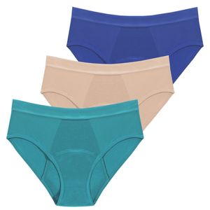 Bragas de mujer 3 unids/set ropa interior de bambú reutilizable de 4 capas a prueba de fugas para mujeres adecuadas para mujeres íntimas 230410