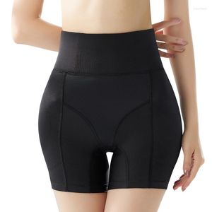 Culotte femme taille haute entrejambe Womane Base faux cul levage hanche Boxer fixe éponge coussin façonnage Shorts Invisible Shapewear