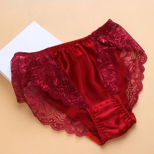 Culottes pour femmes culottes de qualité 100% soie de mûrier femmes pure soie dentelle lingeries sexy M/L/XL/XXL livraison gratuite 230420