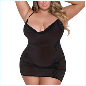 Bragas de mujer Ropa interior sin entrepierna sexy Conjunto de sujetador transparente de encaje Disfraces porno Mujer Profundo V Abierto Teddy Body Lencería erótica