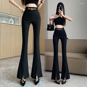 Pantalon de femme Suit flare noir