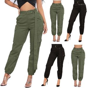 Pantalons pour femmes Capris Womens Fashion Casual Street Style Multi Bags Cropped Track