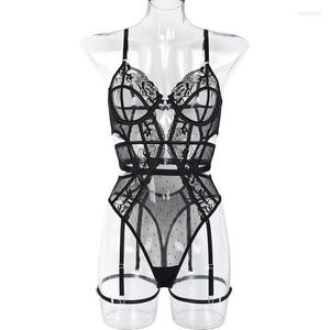 Moldeadores de mujer 2239 Sexy Body Thin Body Onesie Diseño de encaje Ropa interior negra de moda Se puede abrir Gear Condole Belt Money Has The Goods Attr