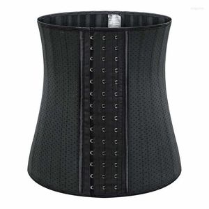 Shapers femmes noir taille formateur Cincher KorseFor femmes modélisation sangle Latex Corset 25 acier désossé ventre ventre amincissant ceinture