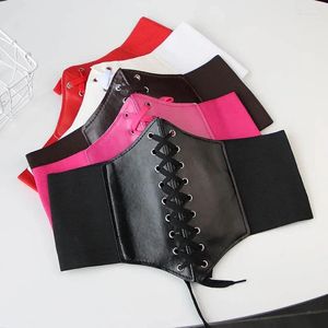Femmes Shapers Corset Larges ceintures pour femmes Pu cuir minceur corps ceinture femme façonnage ceinture élastique ceinture Cummerbunds taille