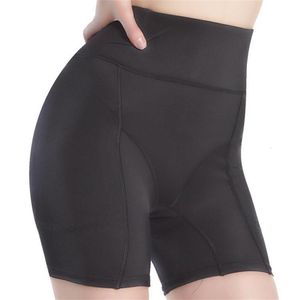 Shapers pour femmes Sexy sous-vêtements solides taille haute culotte de contrôle femmes sans couture bas fesses abondantes femme Push Up Lingerie Boyshort 230519