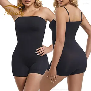 Shapers Femmes Bodys de forme de forme sans bretelles avec des sangles amovibles Corps de contrôle du ventre Shilming Smming Scmingless Sculping Tank