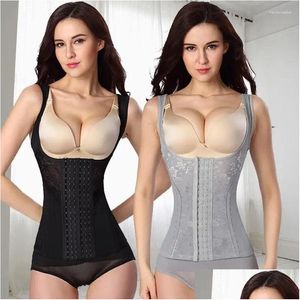 Shapers pour femmes Body Shaper Belly Reliure Sha Bouton avant rétrécissement des vêtements de haut partage post-partum.