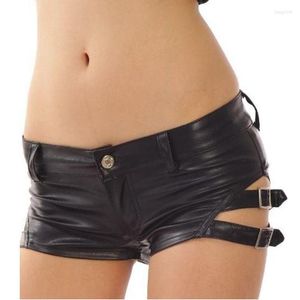 Shorts pour femmes Daisy Dukes Sexy Girl Low Taille Clubwear PU Cuir pour femmes Printemps Été 12080113