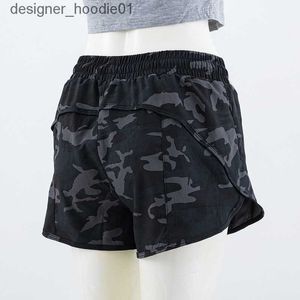 Shorts féminins Designer Sports Shorts Sportswear for Women Track That Camouflage Leopard Print Running Quick Dry C240413