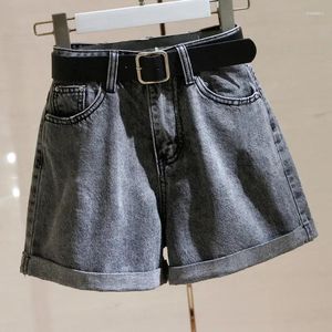 Shorts pour femmes pantalons courts pour femme à porter Baggy coton large jean Denim Boxer avec poche à la taille tendance ample 2024 pouces